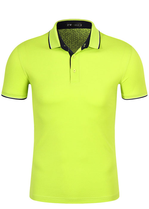 果綠色高爾夫polo衫